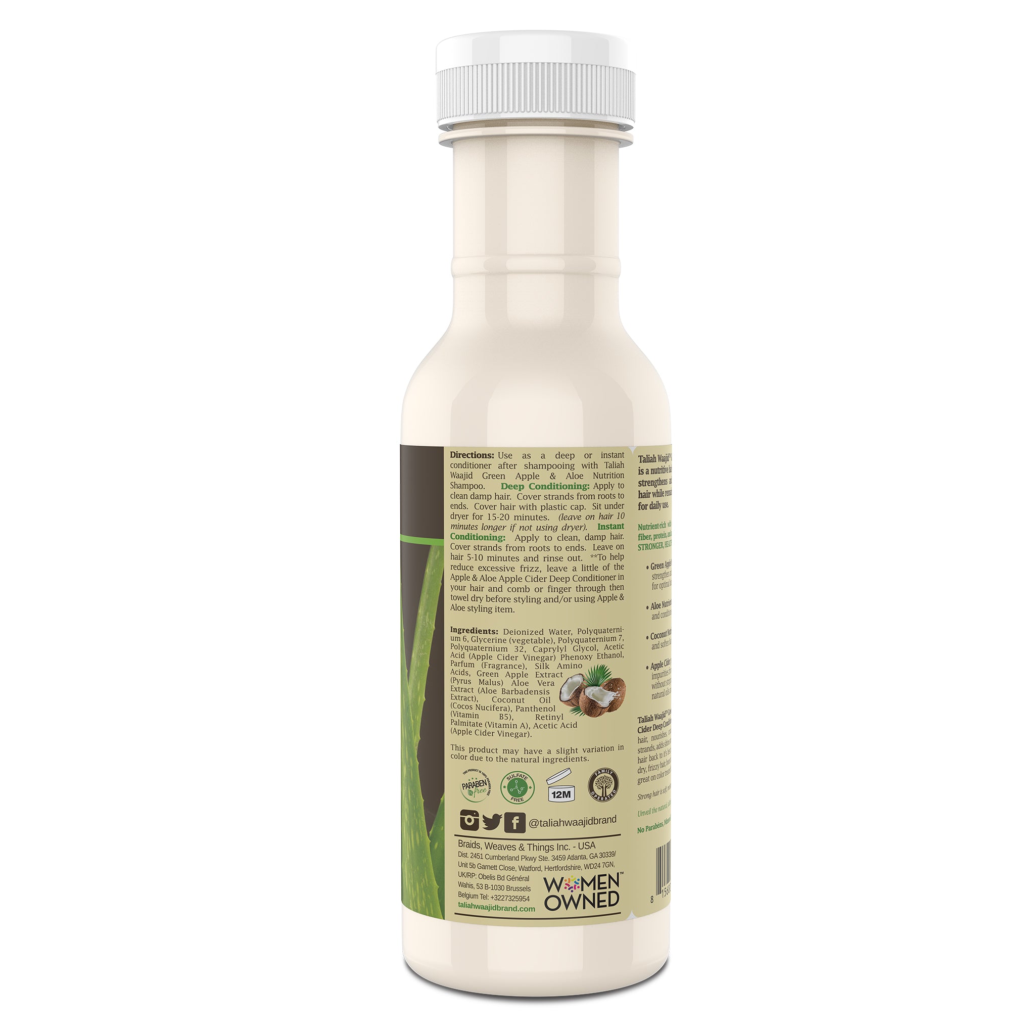 Taliah Waajid Green Apple & Aloe Apple Cider Deep Conditioner 12oz
