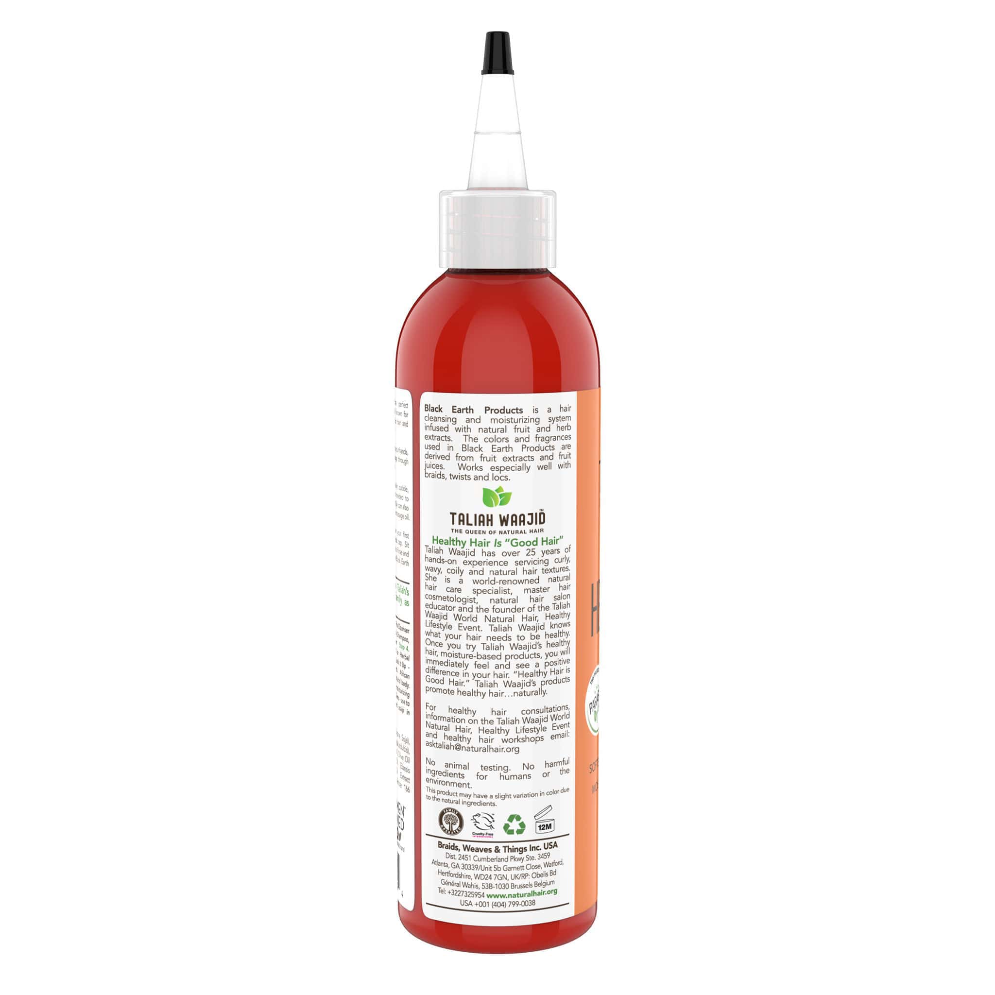 Image of Black Earth Natural Products African Healing Oyl 8oz Side View