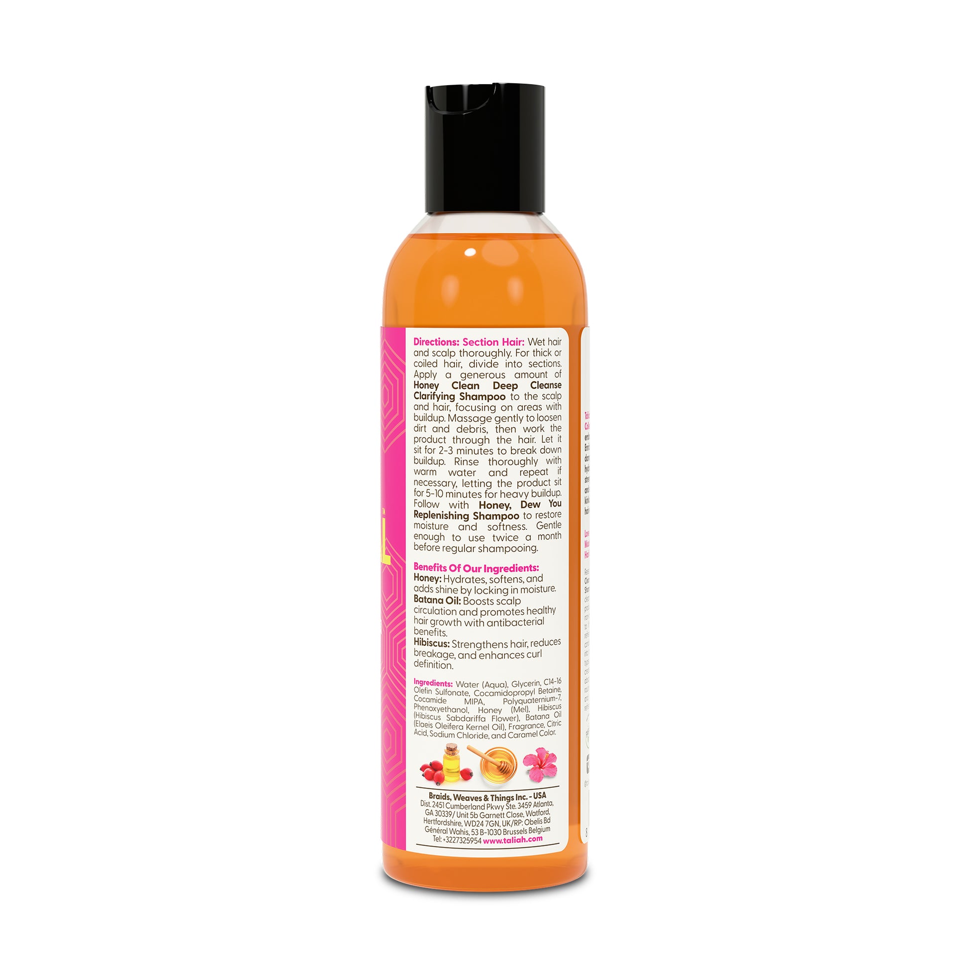 Taliah Waajid Love My Natural Hair Honey Clean Deep Cleanse Clarifying Shampoo 8oz