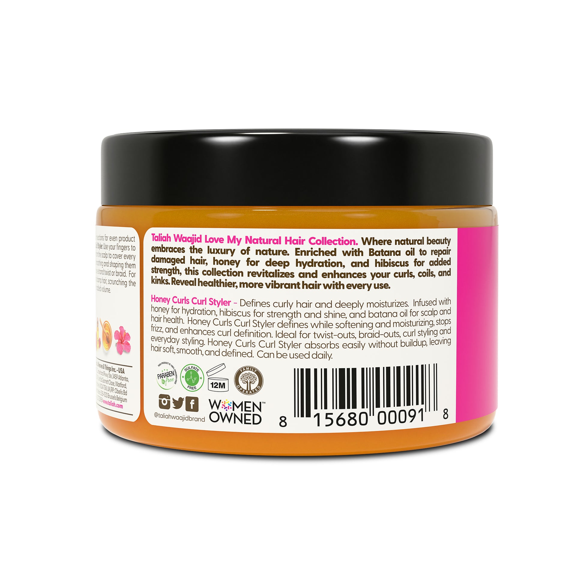Taliah Waajid Love My Natural Hair Honey Curls Curl Styler 12oz