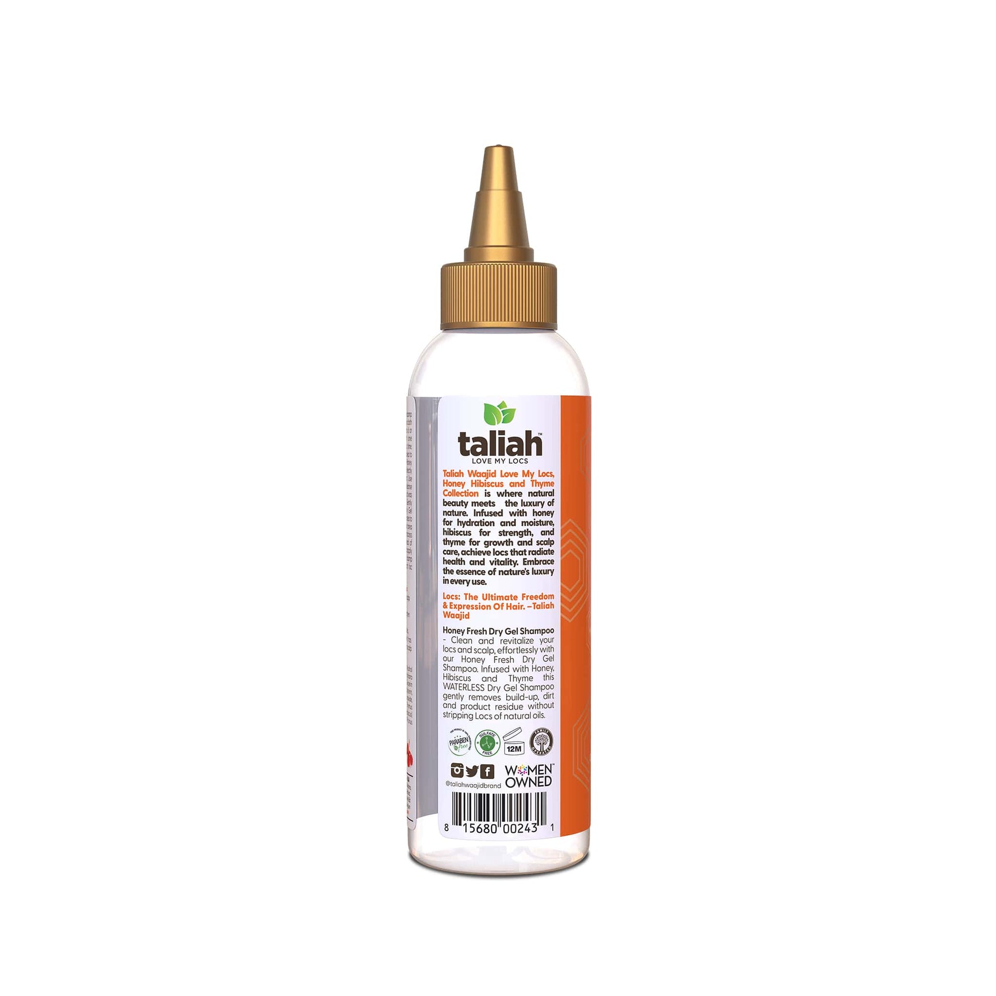 Taliah Waajid Love My Locs Honey Fresh Dry Gel Shampoo 4oz