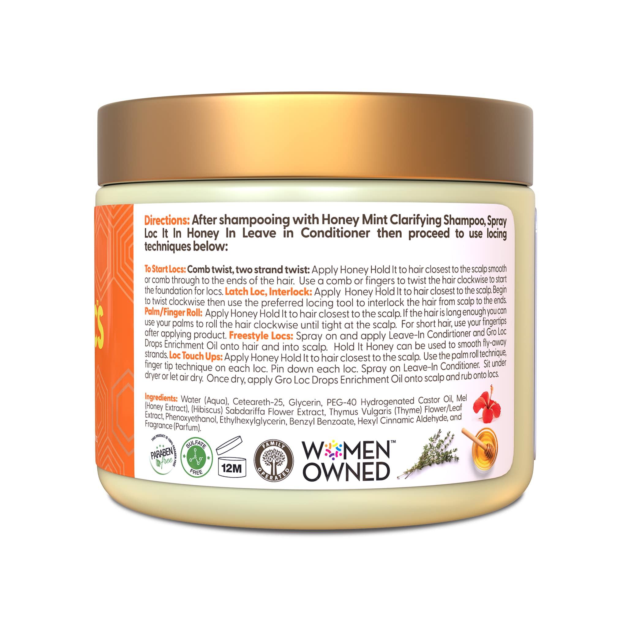 Image of Taliah Waajid Love My Locs Honey Hold It Locs & Twists Gel 16oz