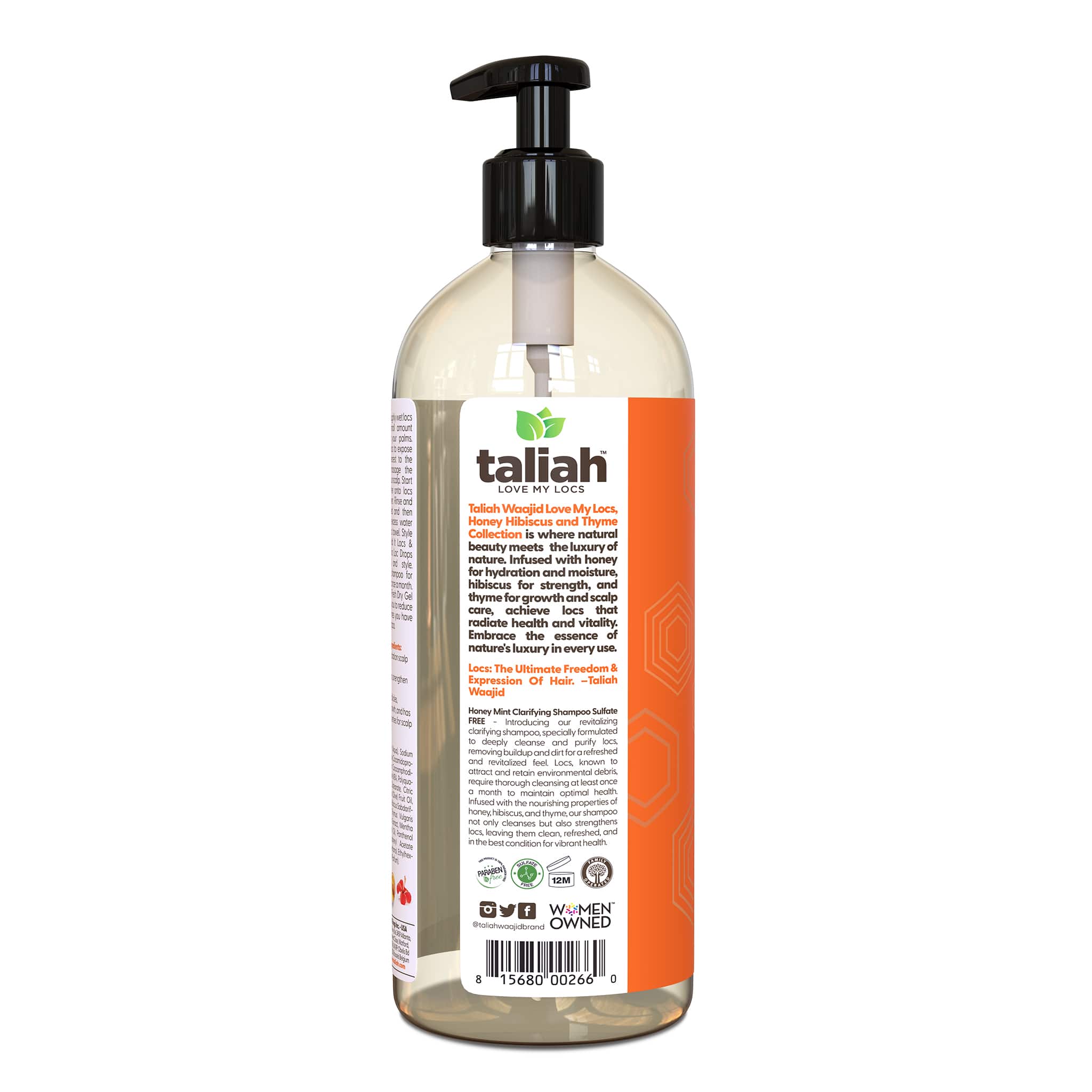 Image of Taliah Waajid Love My Locs Honey Mint Clarifying Shampoo Sulfate FREE 32oz