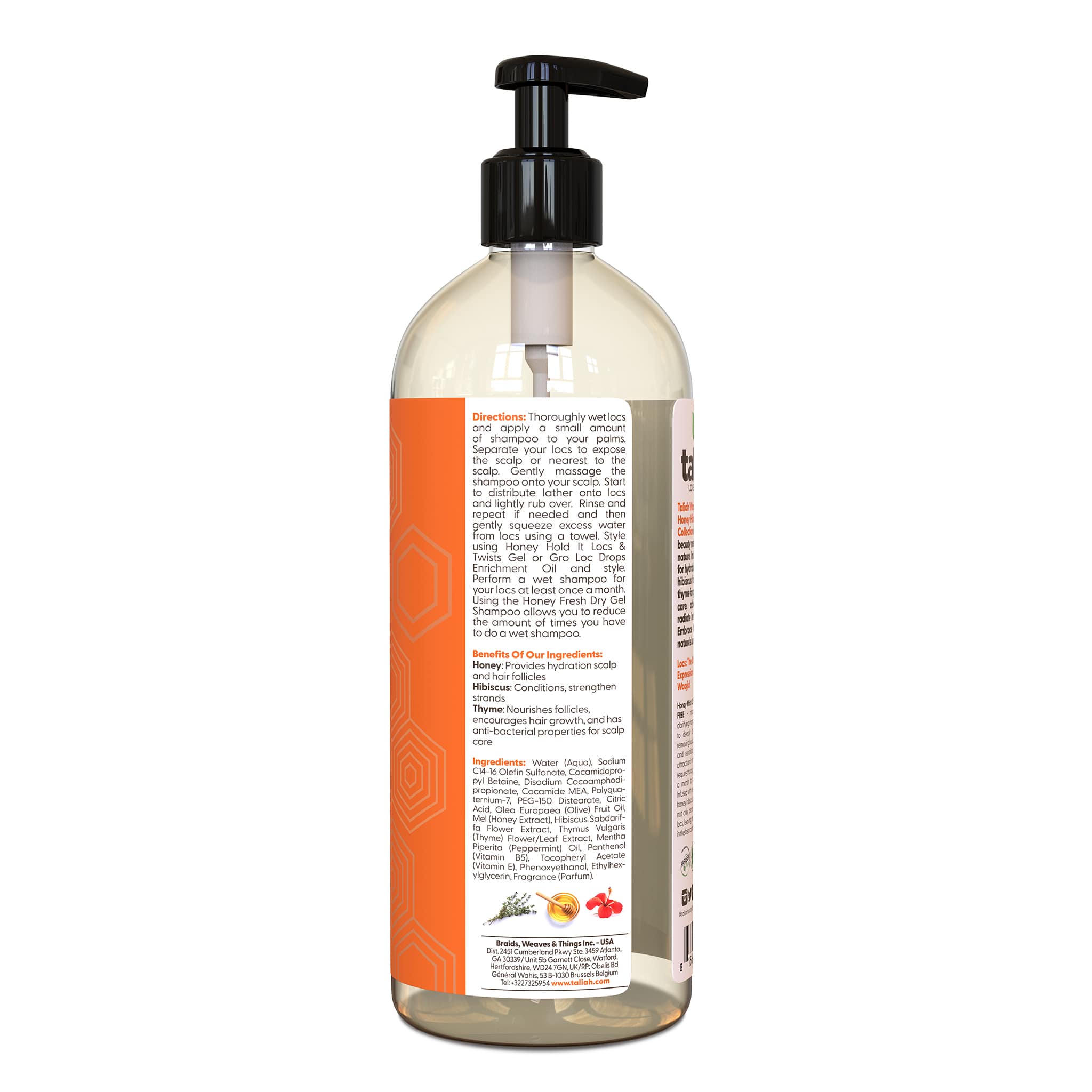 Image of Taliah Waajid Love My Locs Honey Mint Clarifying Shampoo Sulfate FREE 32oz
