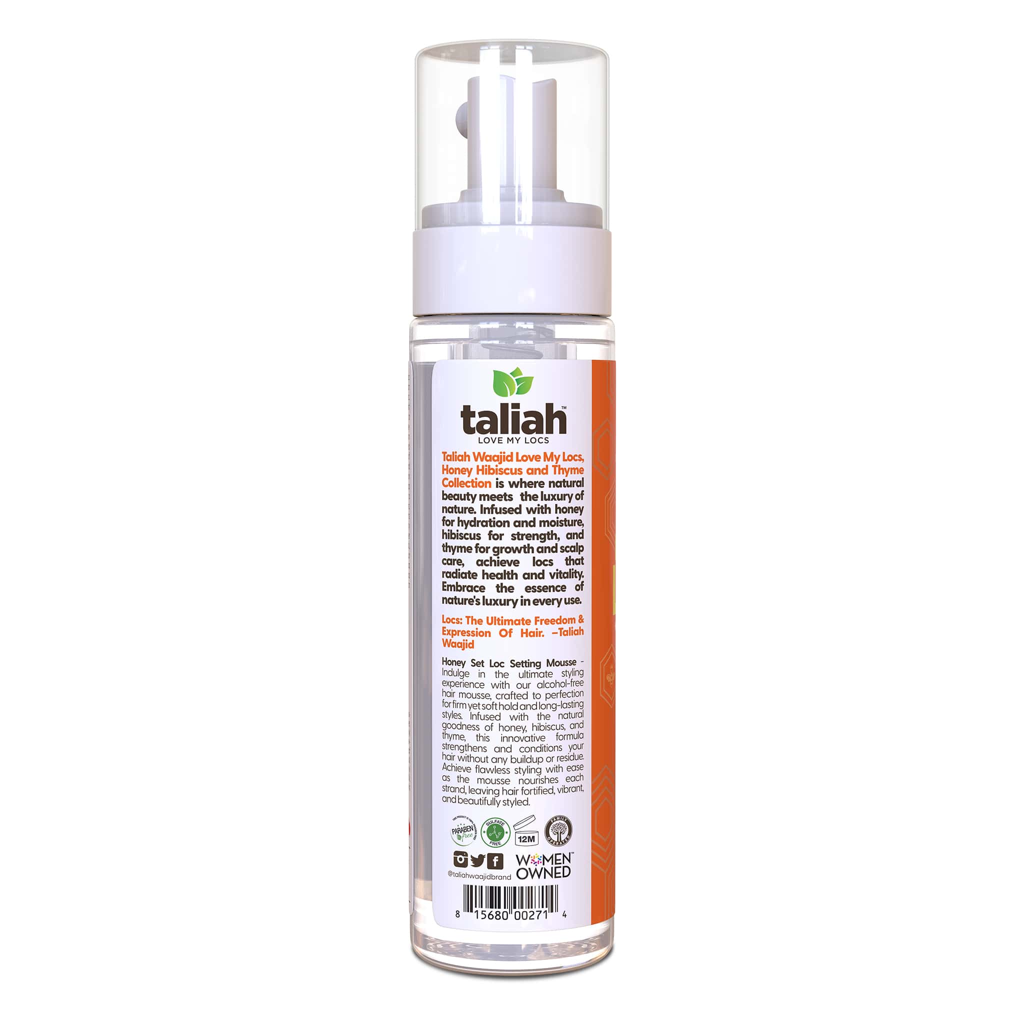 Image of Taliah Waajid Love My Locs Honey Set Loc Setting Mousse 8oz