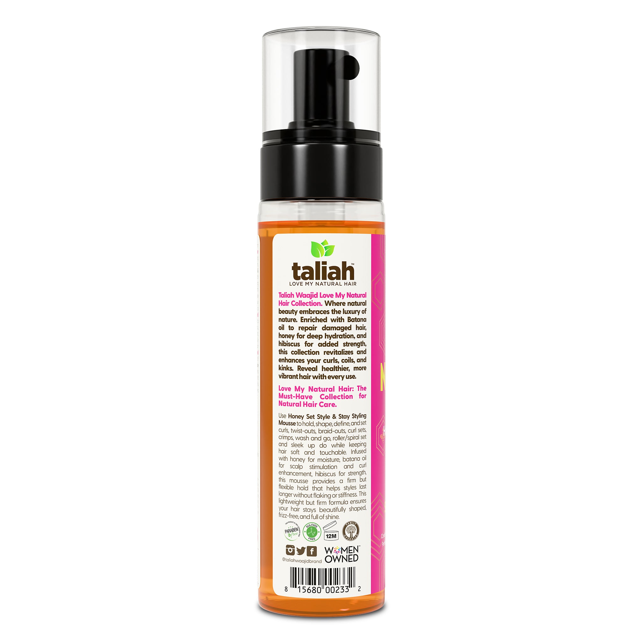 Taliah Waajid Honey Set & Style Styling Mousse 8oz – Taliah Waajid