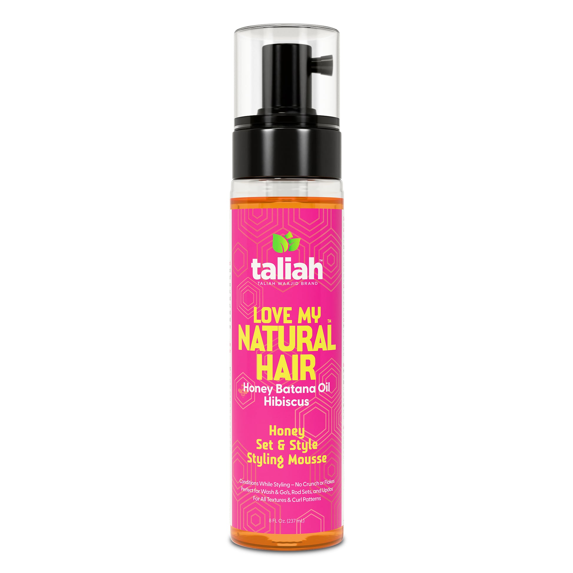 Taliah Waajid Love My Natural Hair Honey Set & Style Styling Mousse 8oz