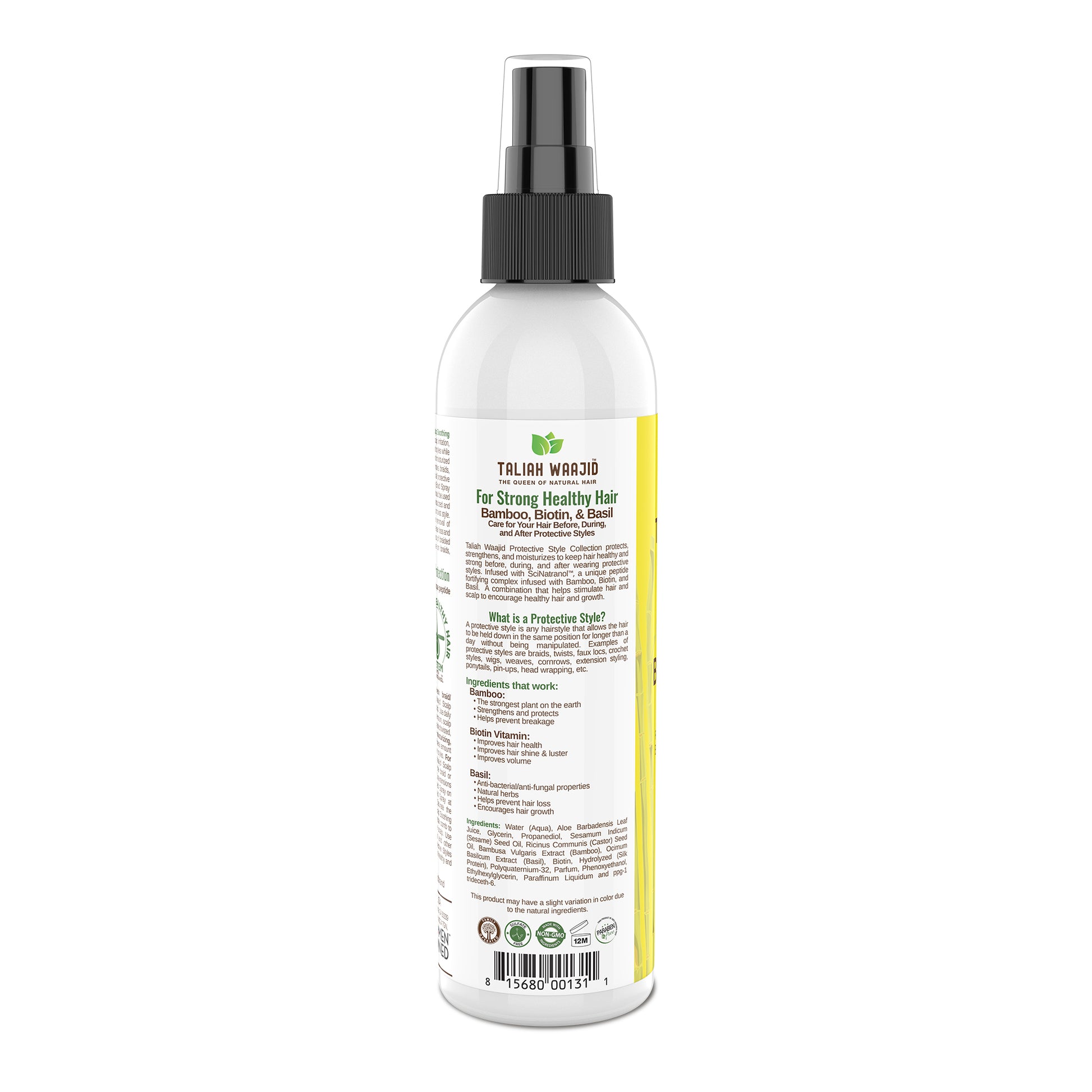 Taliah Waajid Protective Styles Scalp Soothing Braid Spray 8oz_Left