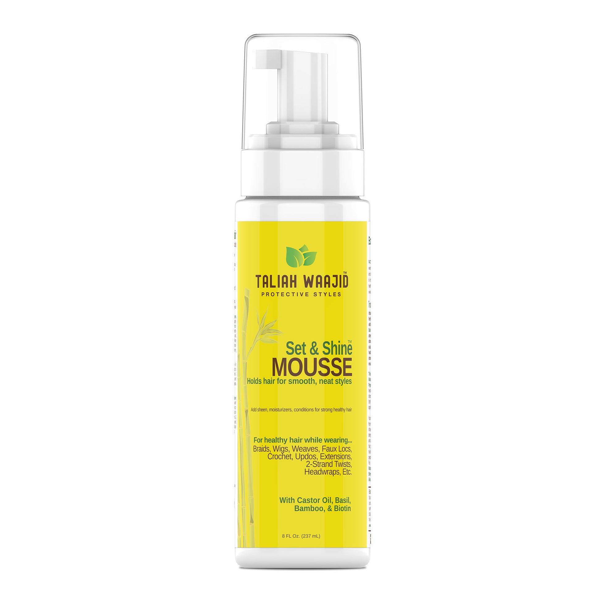 Taliah Waajid Protective Styles Set Shine Mousse 8oz Flat