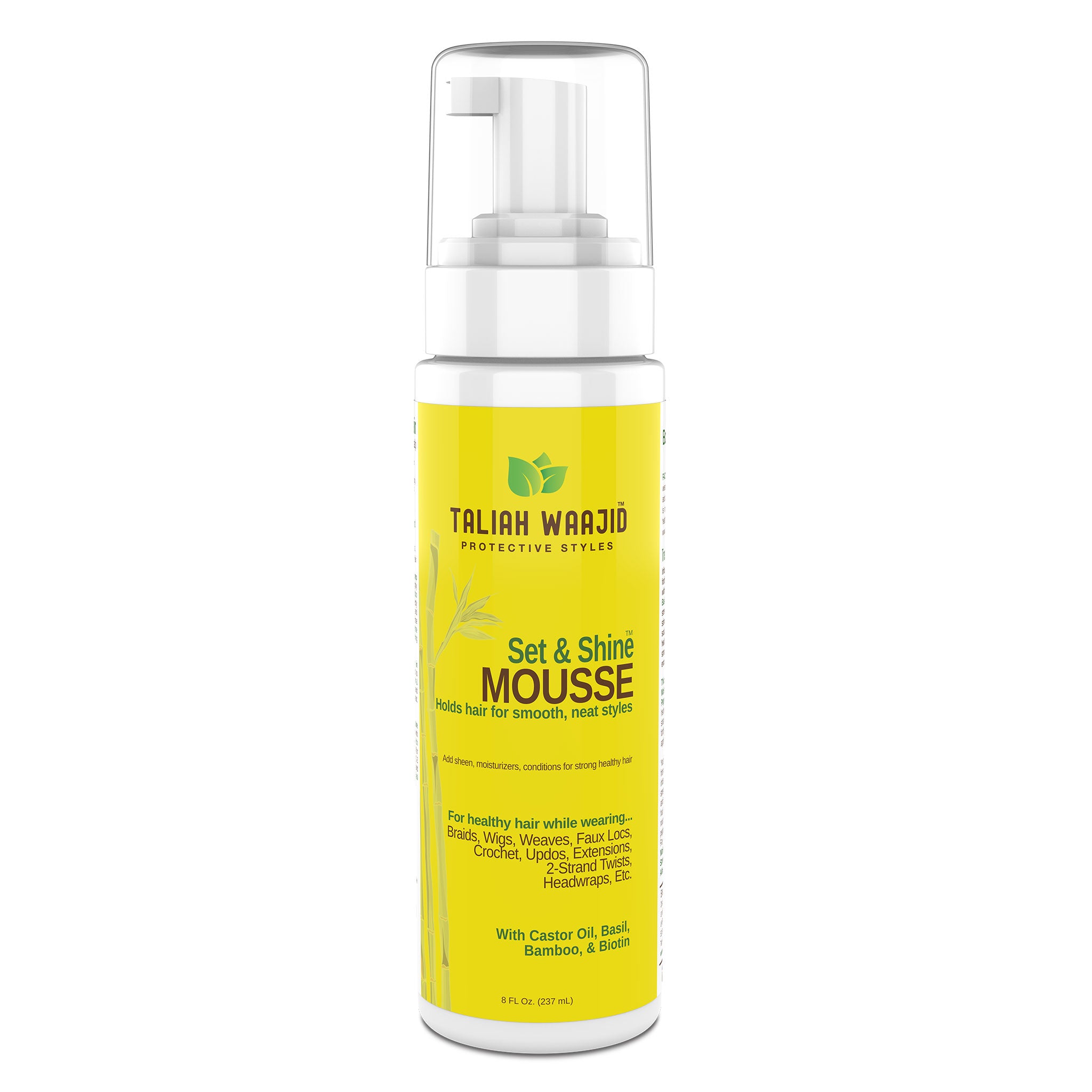 Image of Taliah Waajid Protective Styles Set Shine Mousse 8oz Front