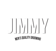 Logo for 'Jimmy Men's Quality Grooming' on a white background
