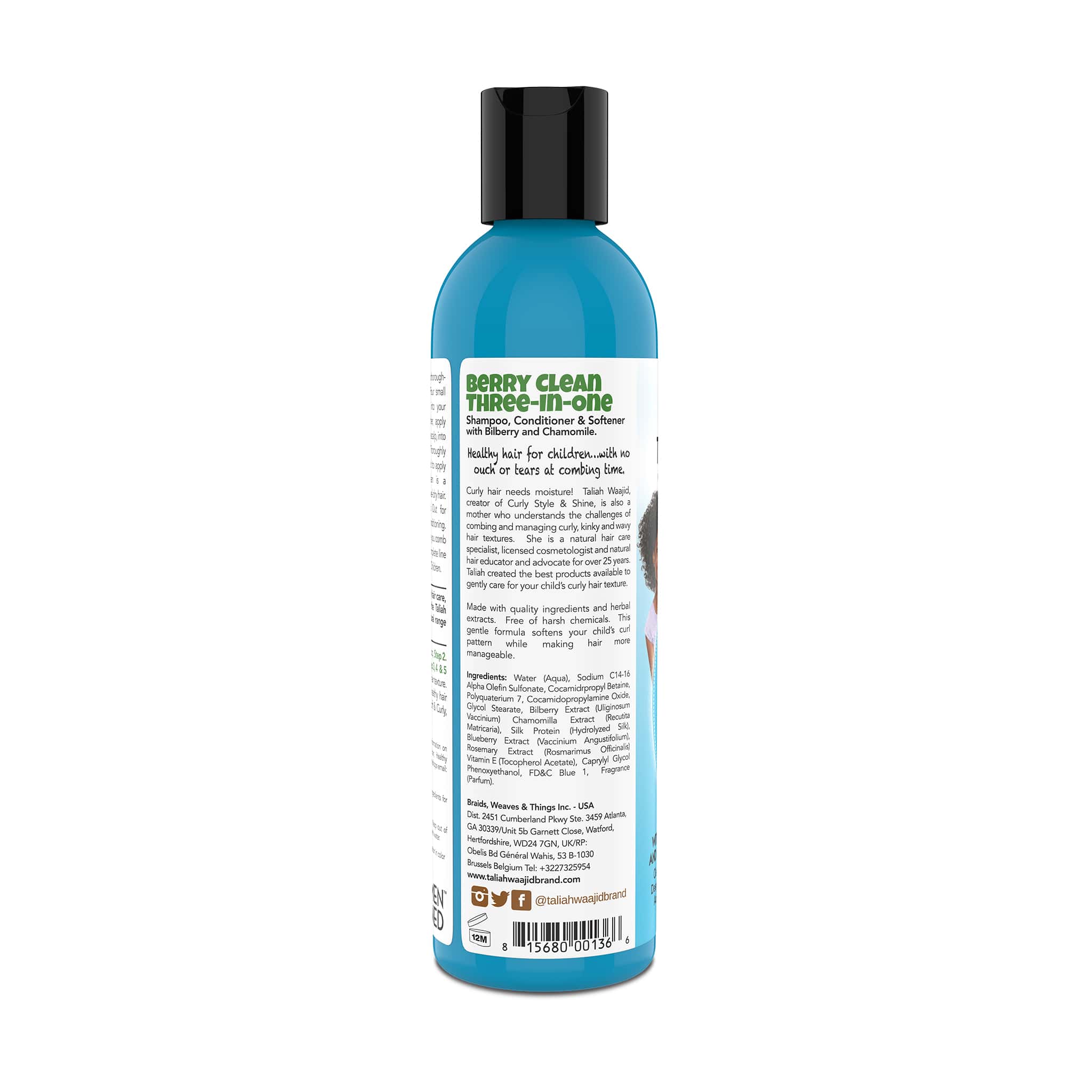 Image of Taliah Waajid Kinky, Wavy, Natural Berry Clean Three-In-One 8oz