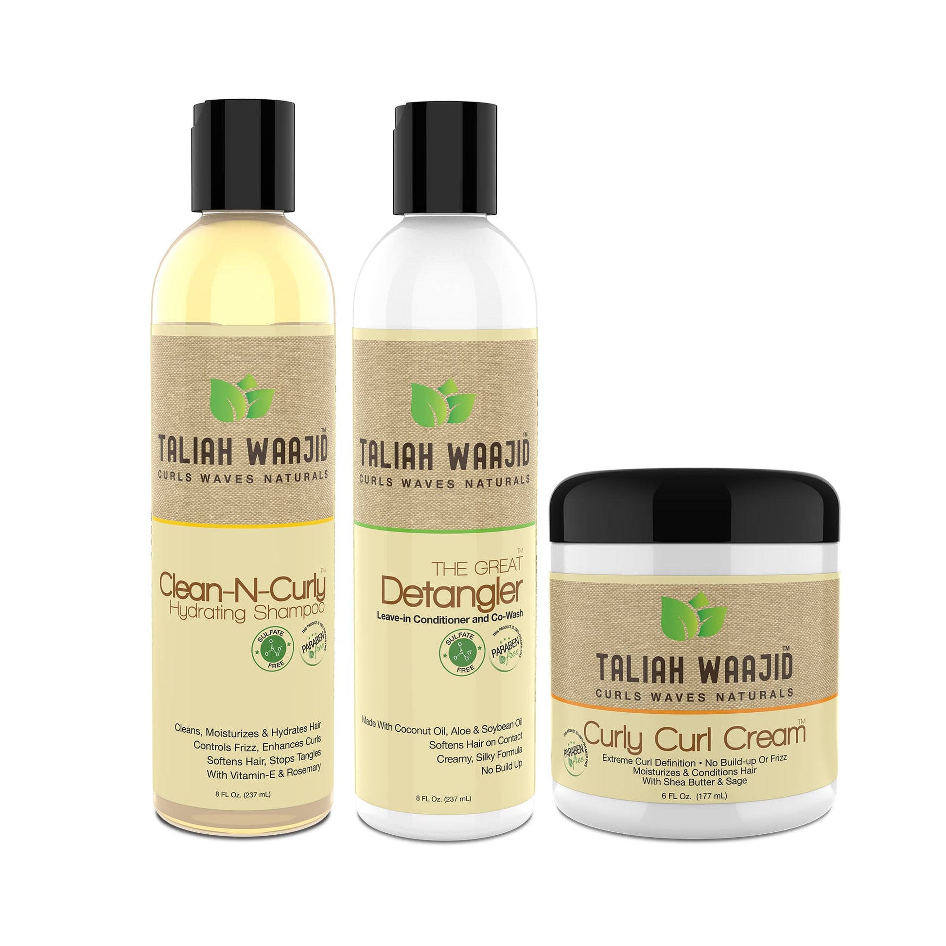 Taliah Waajid Curls, Waves & Naturals Curly Curl Cream Bundle
