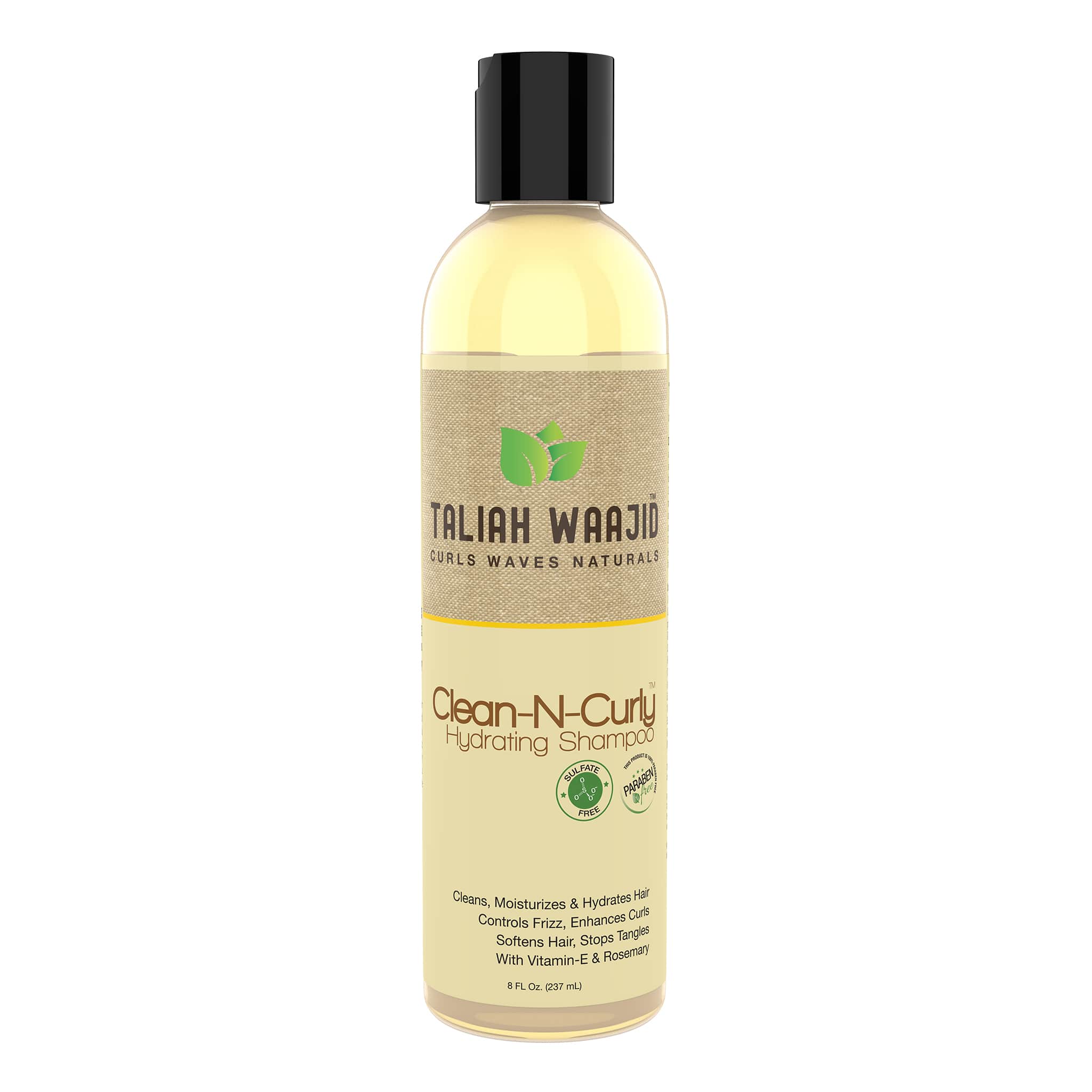Image of Taliah Waajid Curls, Waves, Naturals Clean-N-Curly Hydrating Shampoo 8oz