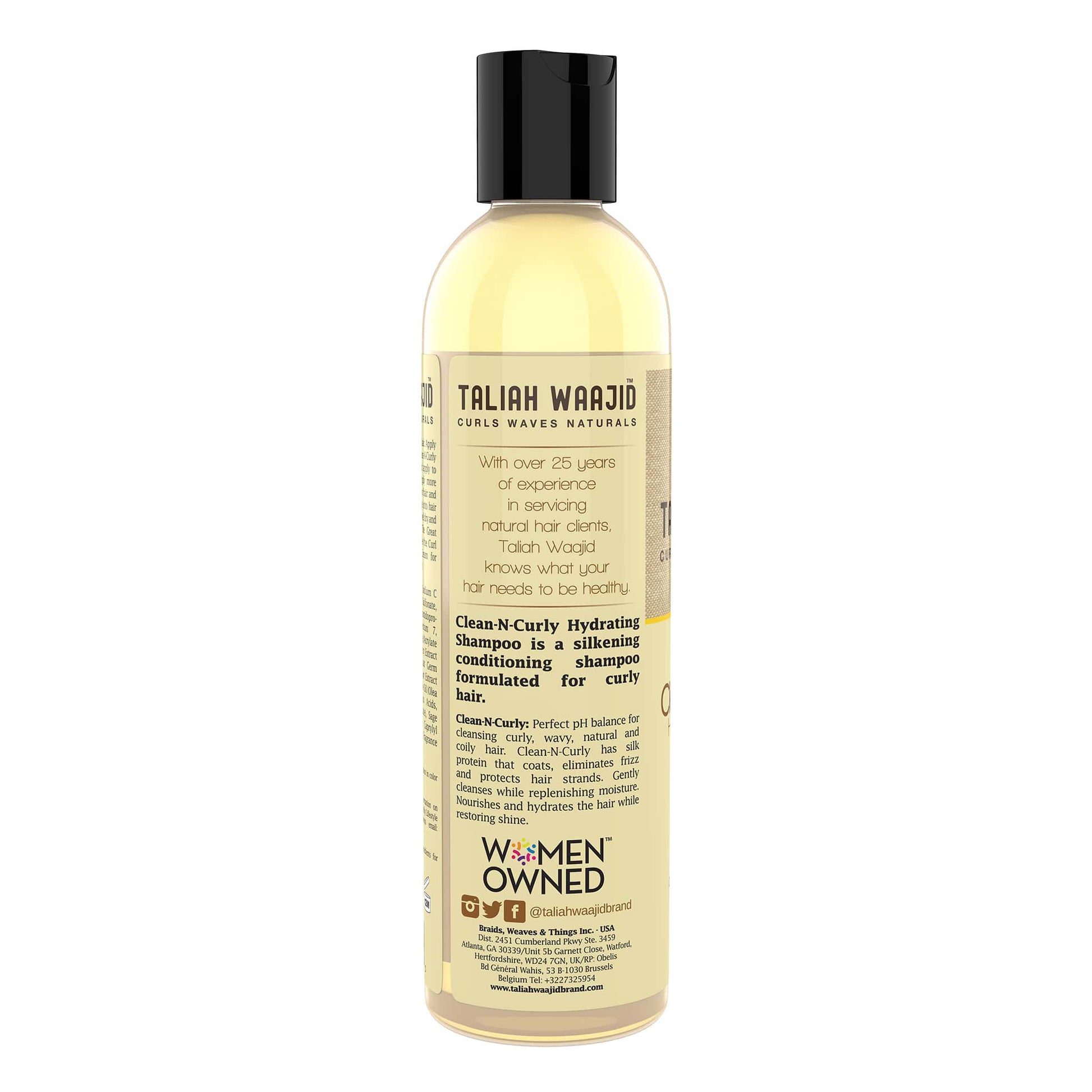Taliah Waajid Curls, Waves, Naturals Clean-N-Curly Hydrating Shampoo 8oz