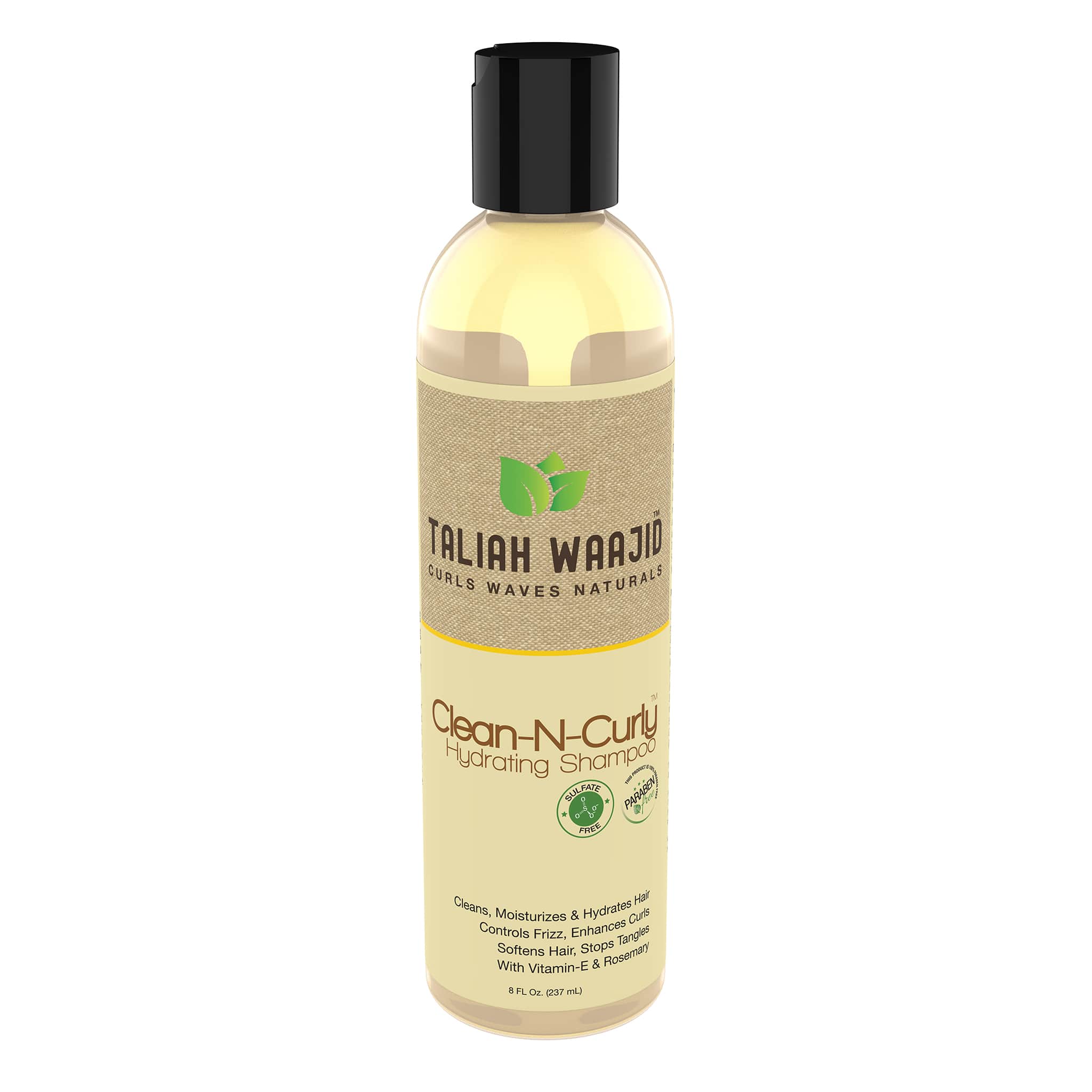 Image of Taliah Waajid Curls, Waves, Naturals Clean-N-Curly Hydrating Shampoo 8oz