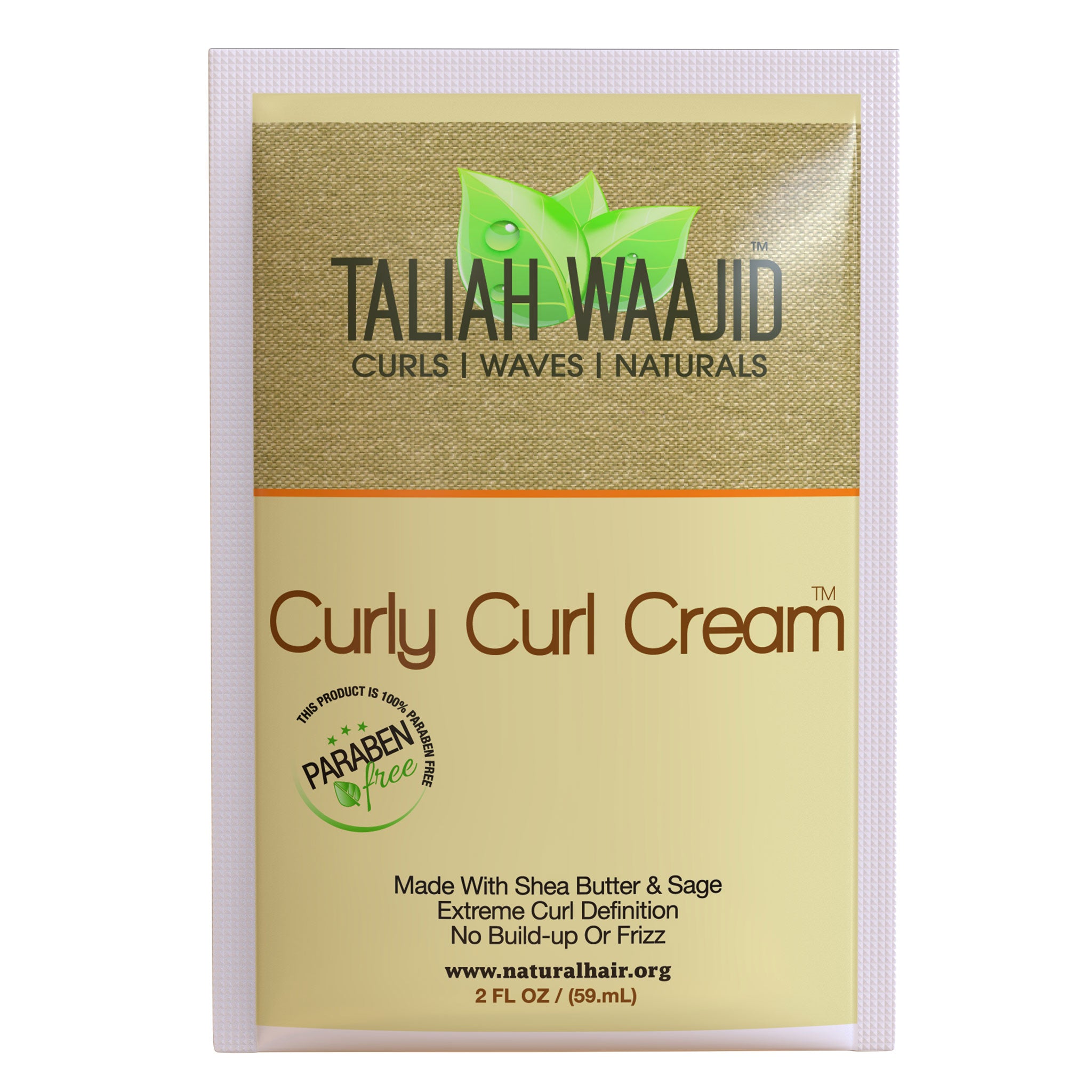 Image of Curly Curl Cream (5) Pack Travel Size Packettes