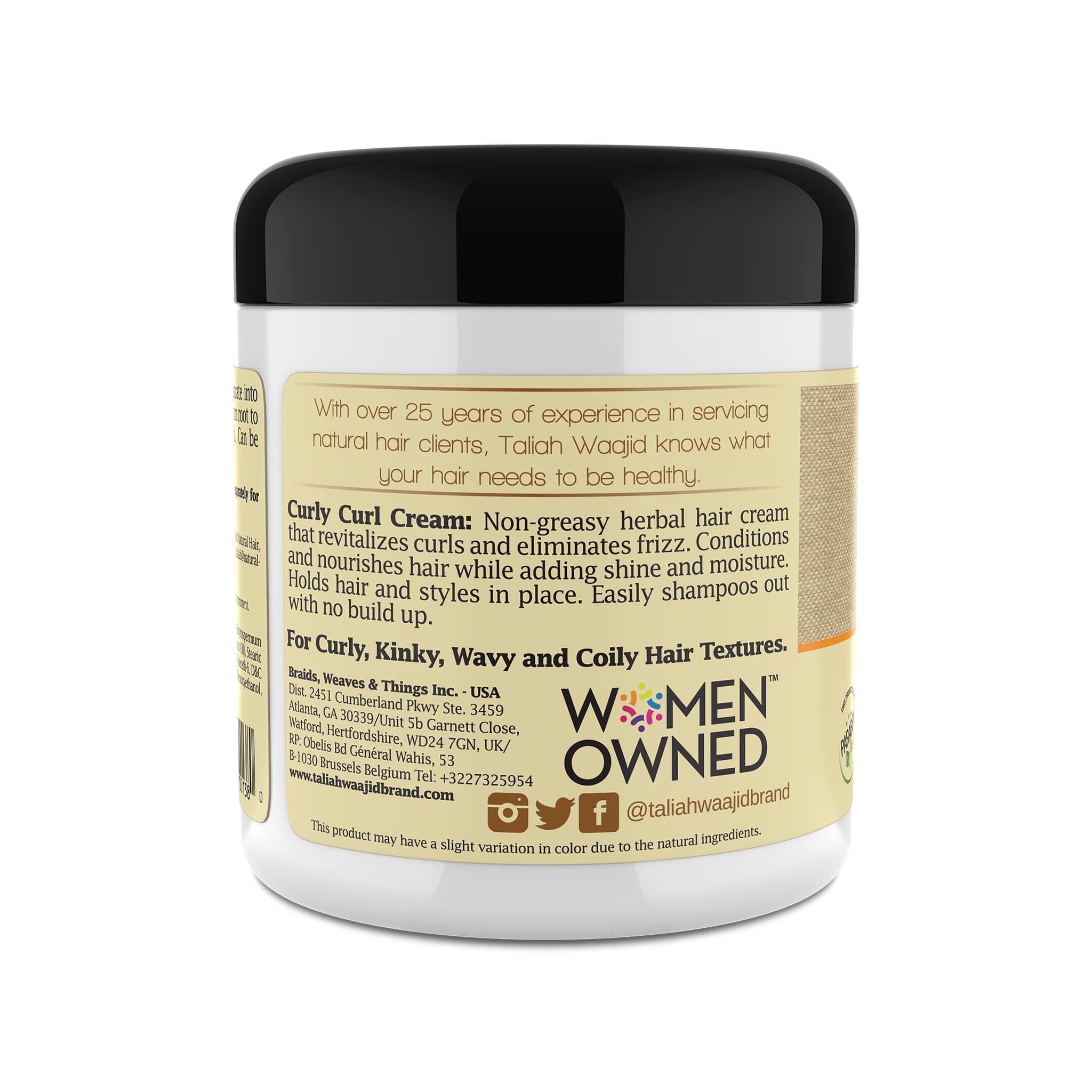 Image of Taliah Waajid Curls, Waves & Naturals Curly Curl Cream 6oz