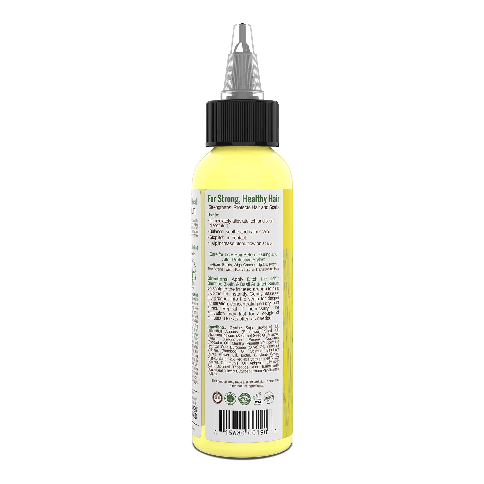 Taliah Waajid Protective Styles Ditch The Itch™ Bamboo, Basil And Peppermint Anti Itch Serum 2oz