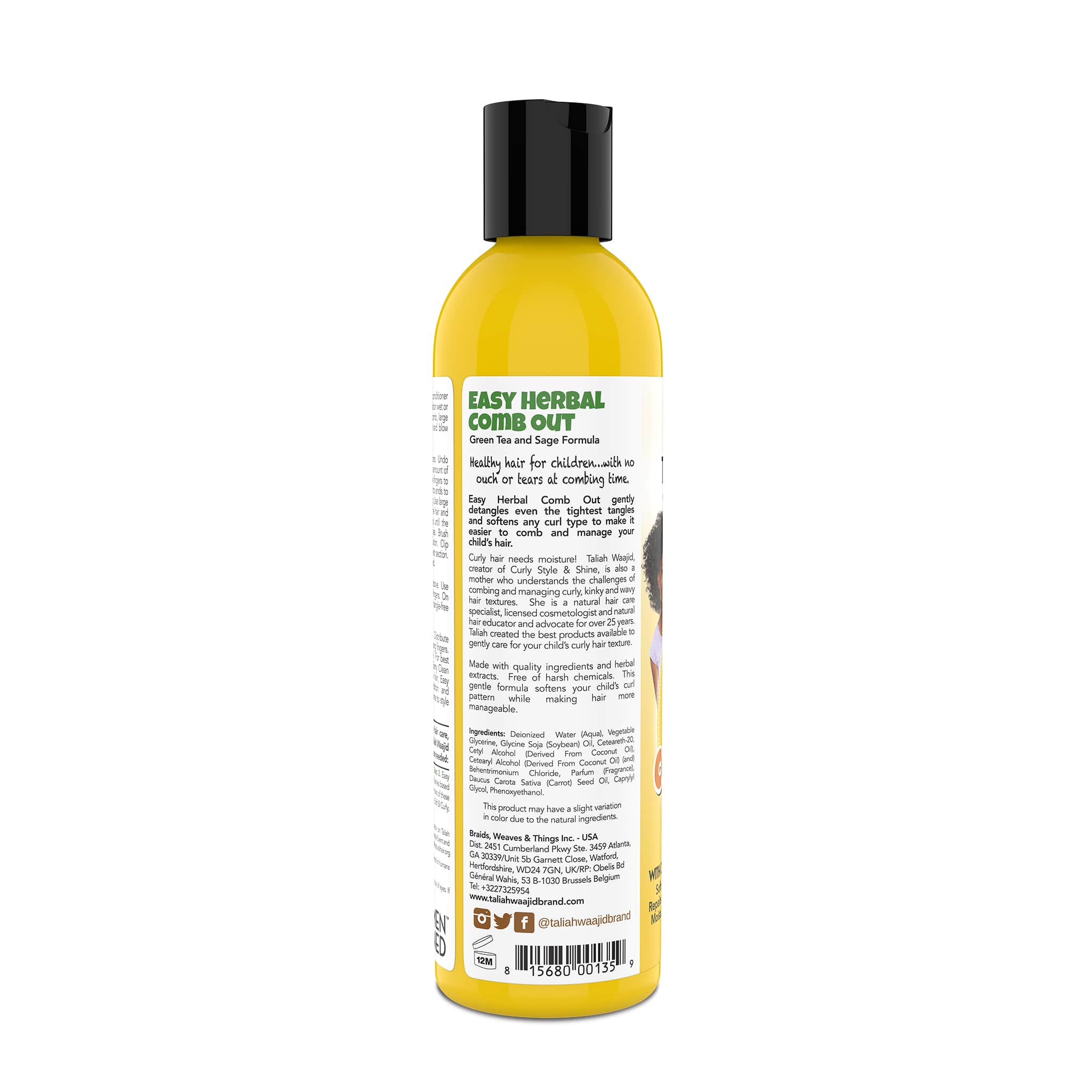 Image of Taliah Waajid Kinky, Wavy, Natural Easy Herbal Comb Out 8oz