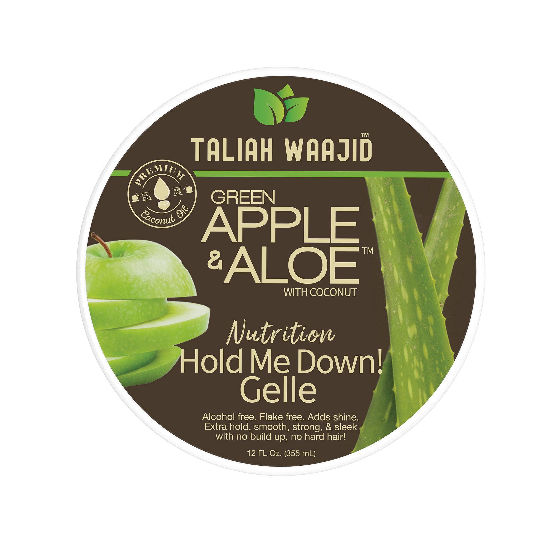 Image of Taliah Waajid Green Apple & Aloe Nutrition Hold Me Down! Gelle 12oz