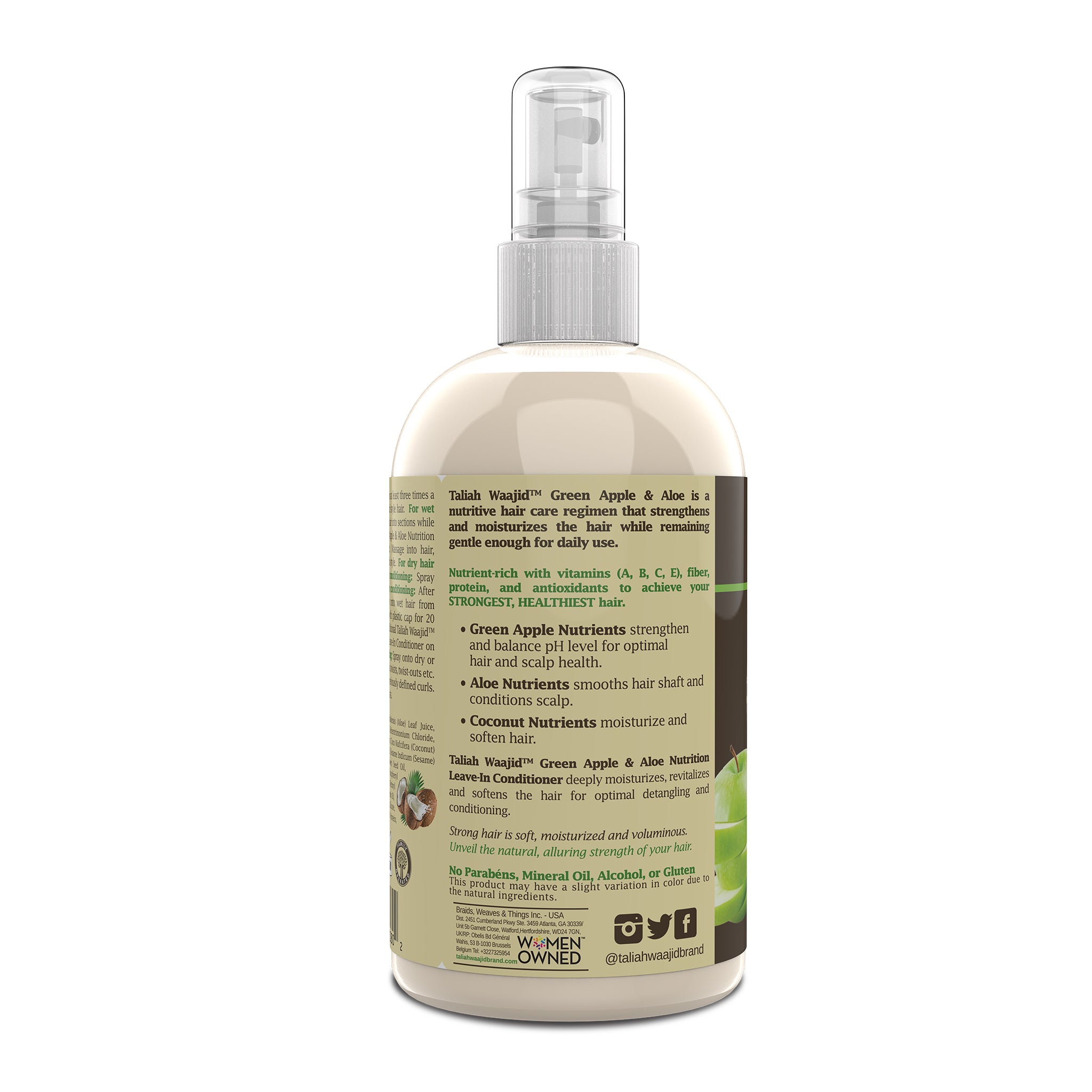 Image of Taliah Waajid Green Apple & Aloe Nutrition Leave-In Conditioner 12oz