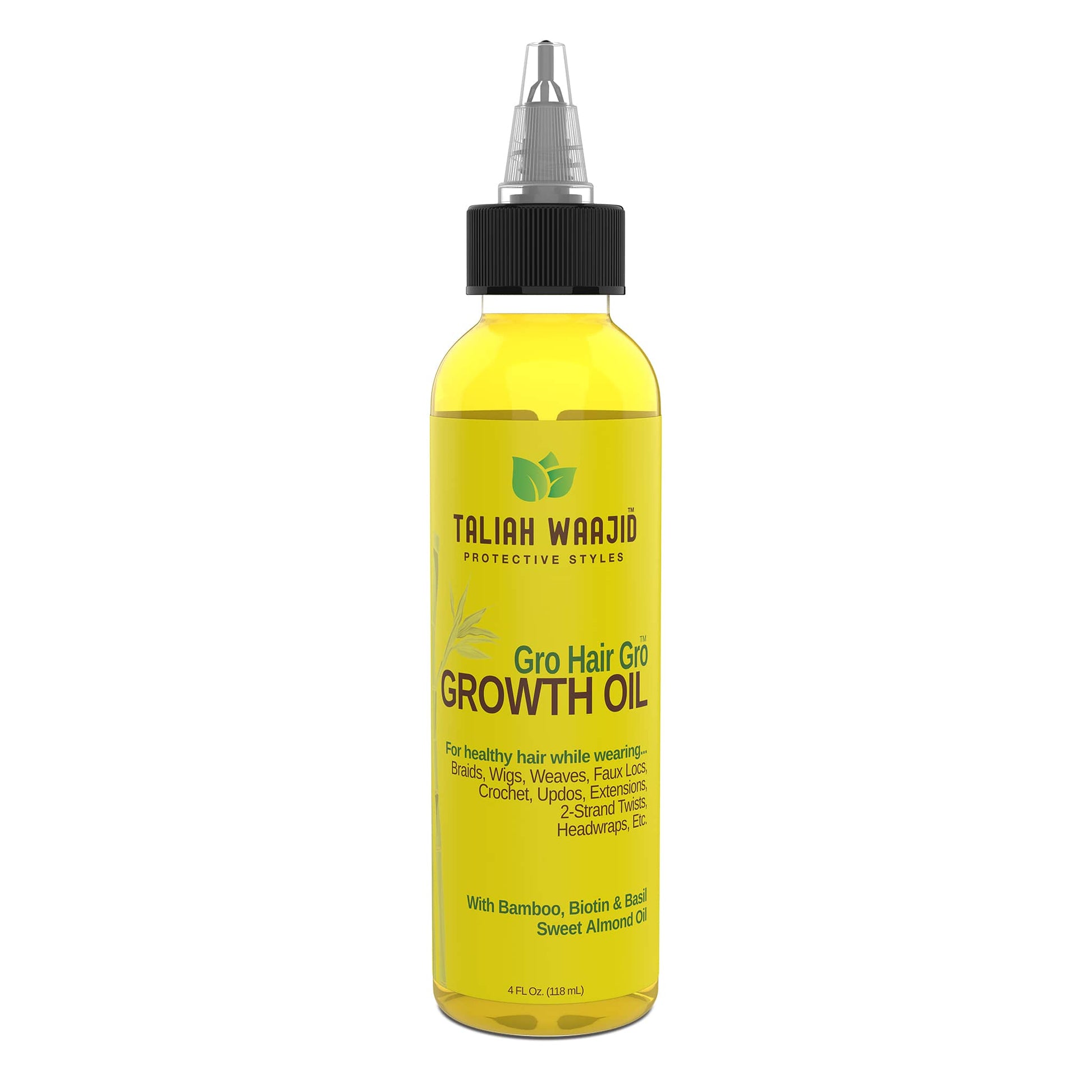 Taliah Waajid Protective Styles Gro Hair Gro™ Bamboo And Coconut Milk Growth Oil 4oz