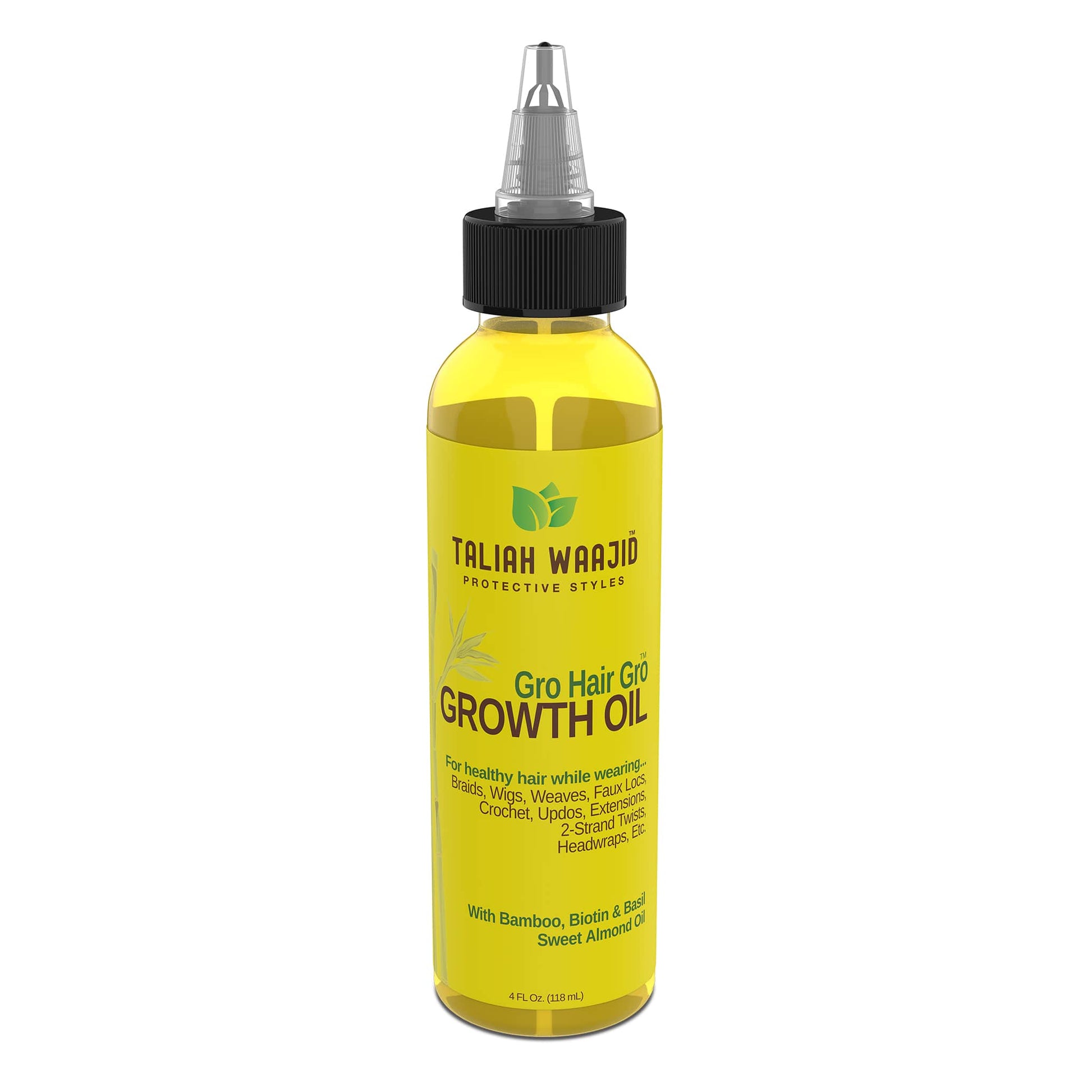 Taliah Waajid Protective Styles Gro Hair Gro™ Bamboo And Coconut Milk Growth Oil 4oz