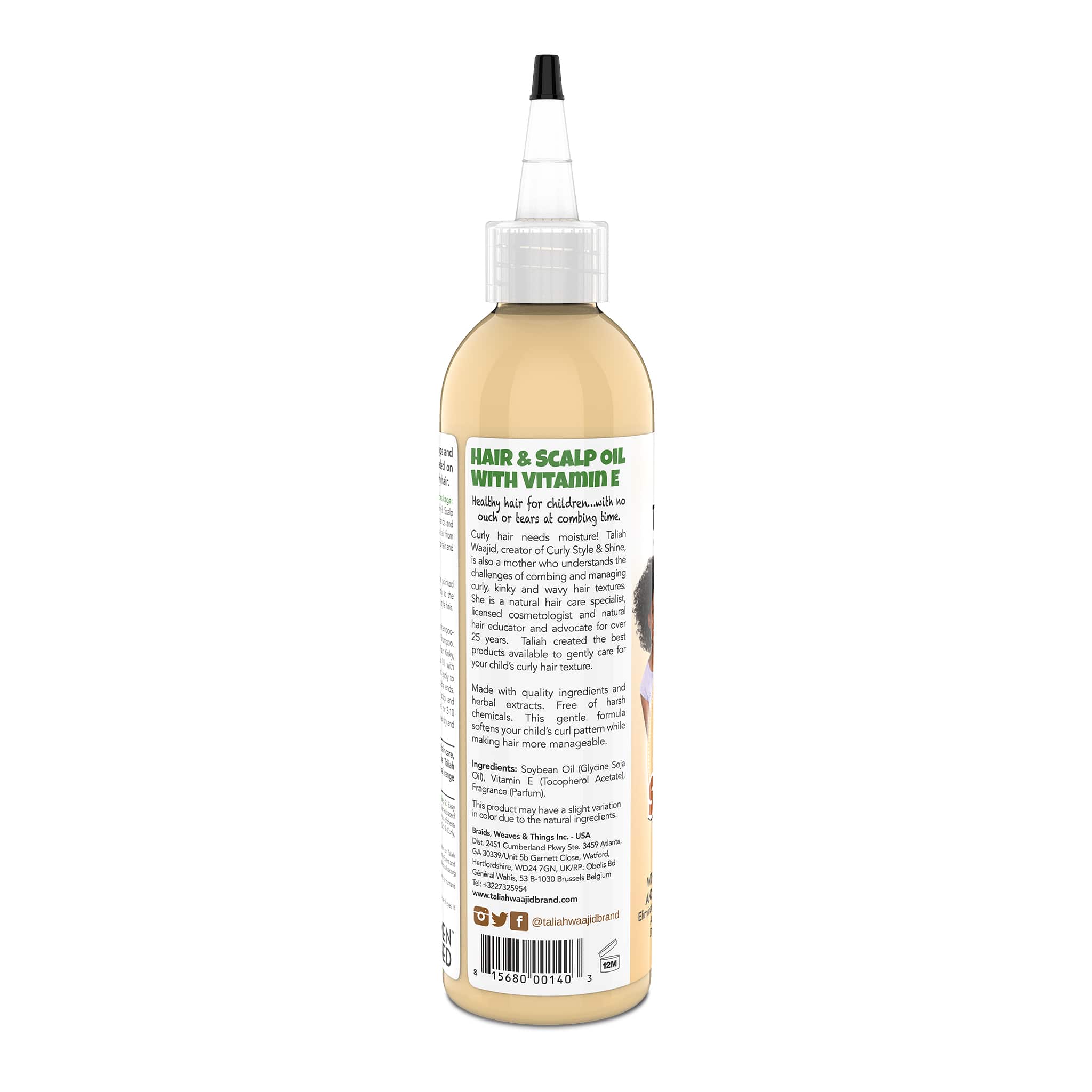Image of Taliah Waajid Kinky, Wavy, Natural Hair & Scalp Oil With Vitamin-E 8oz