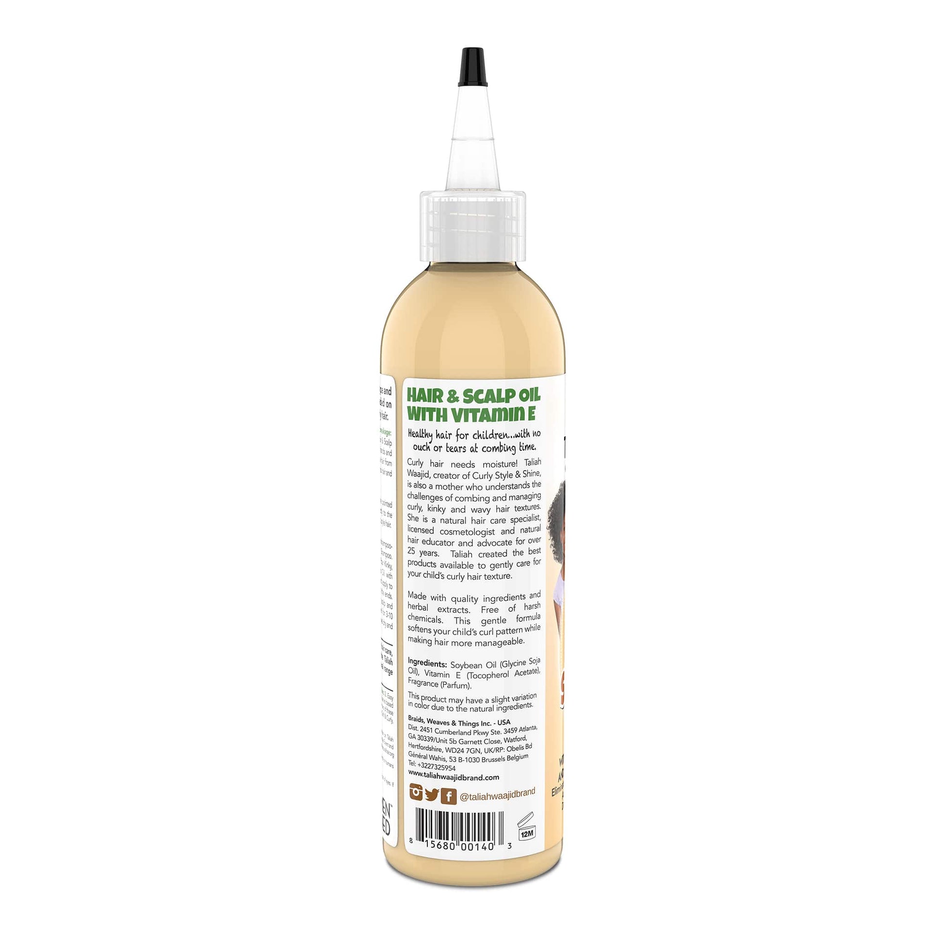 Taliah Waajid Kinky, Wavy, Natural Hair & Scalp Oil With Vitamin-E 8oz