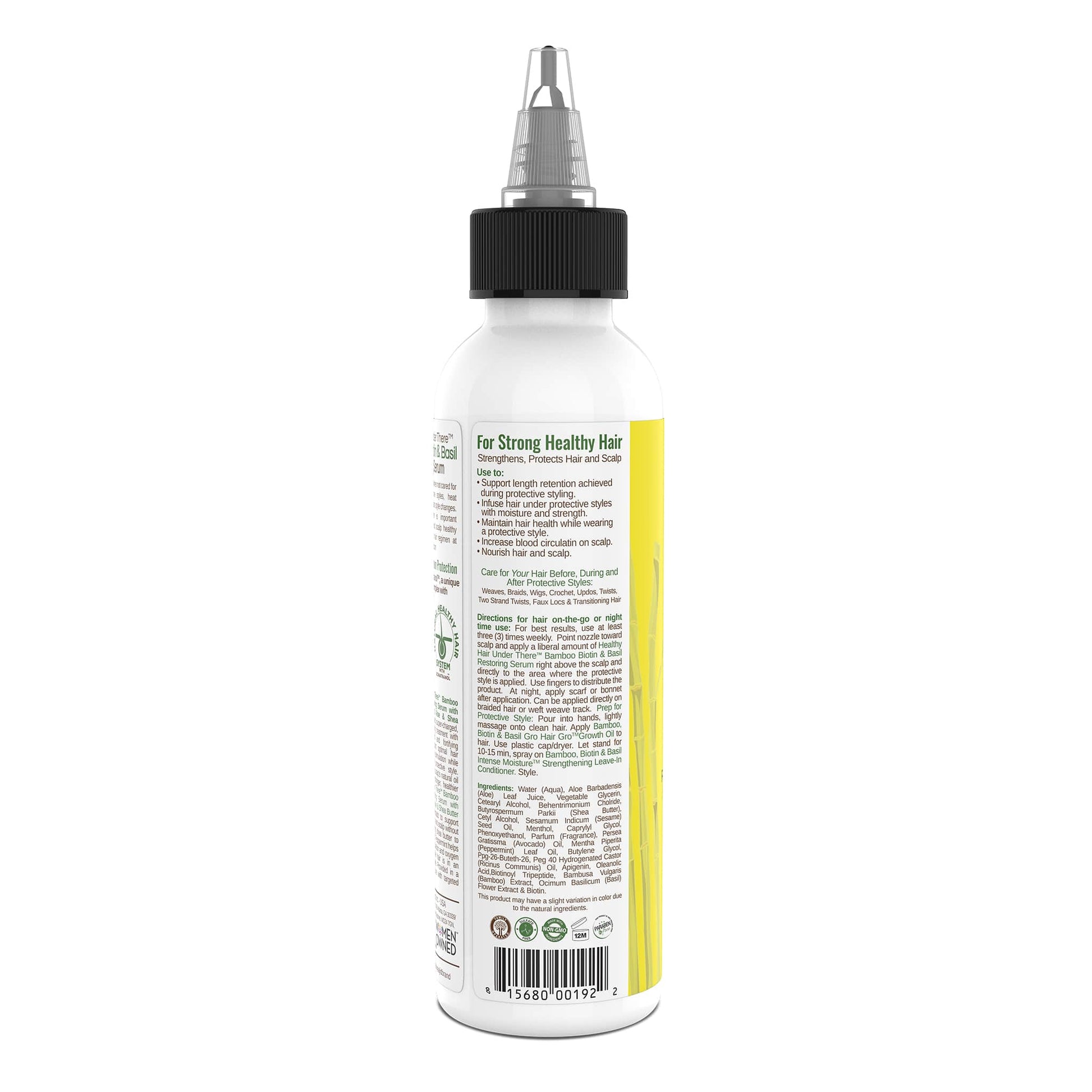 Taliah Waajid Protective Styles Healthy Hair Under There™ Bamboo, Avocado And Peppermint Conditioning & Restoring Serum 4oz