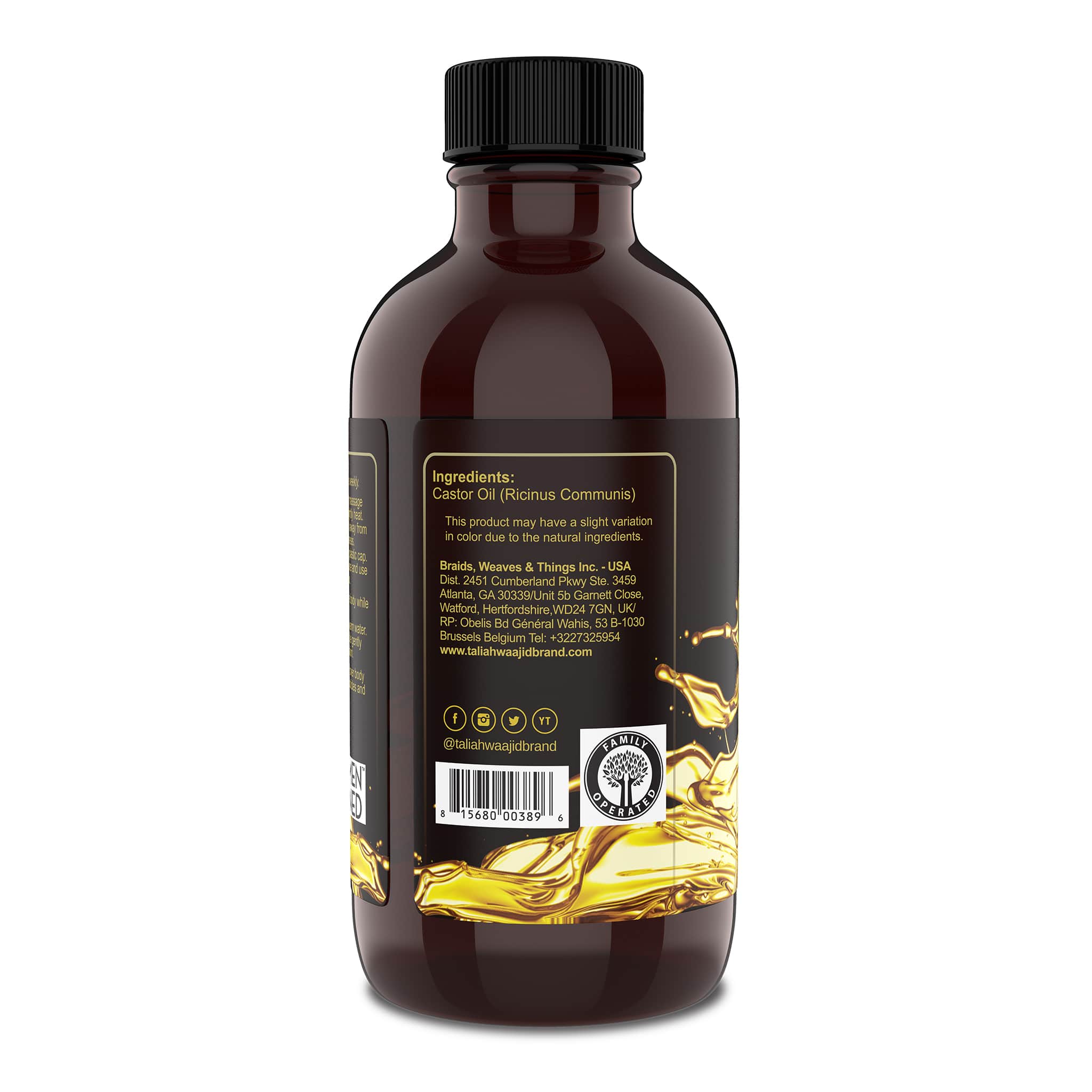 Image of Taliah Waajid Jamaican Black Castor Oil Original 4oz