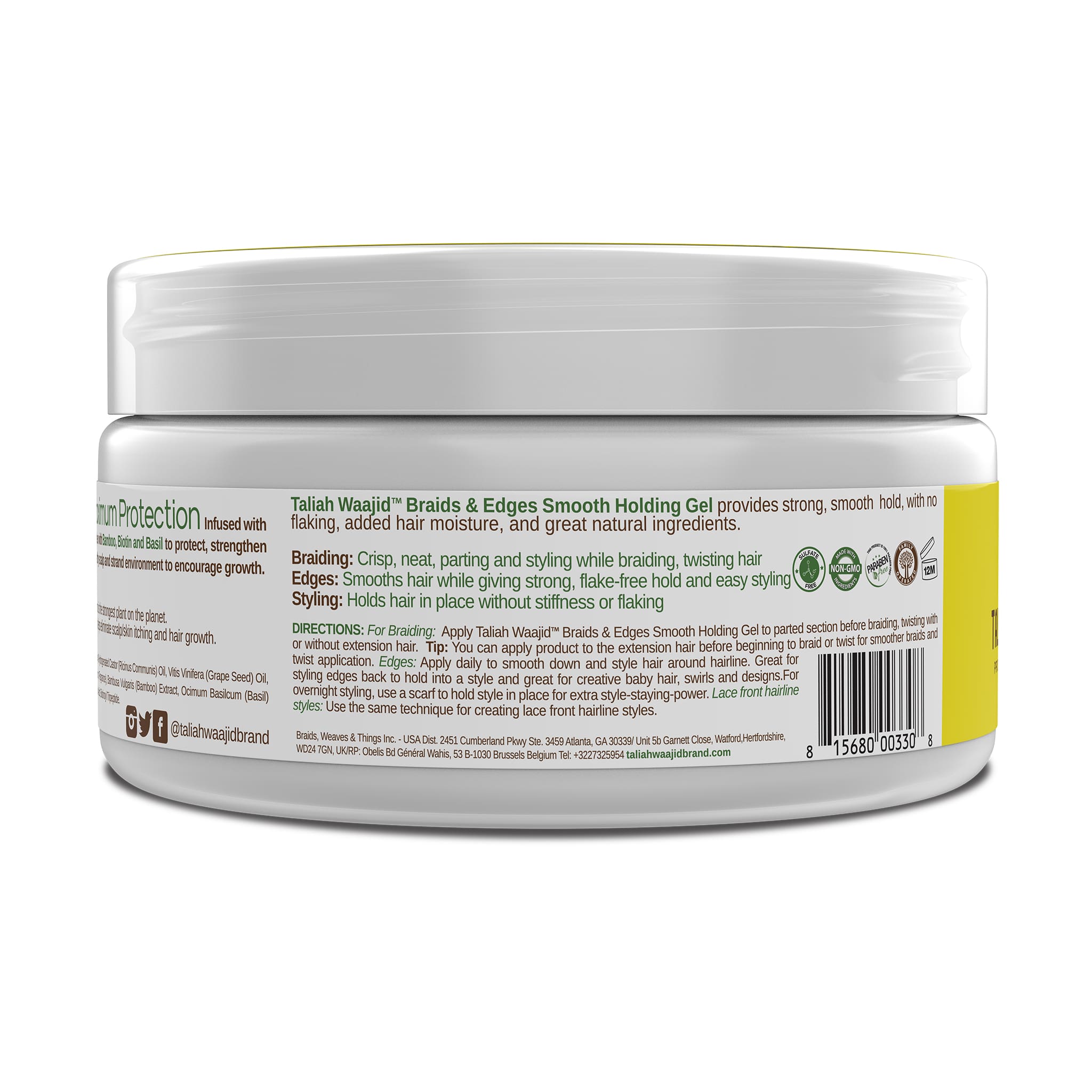Image of Taliah Waajid Protective Styles Braids & Edges Smooth Holding Gel 8oz