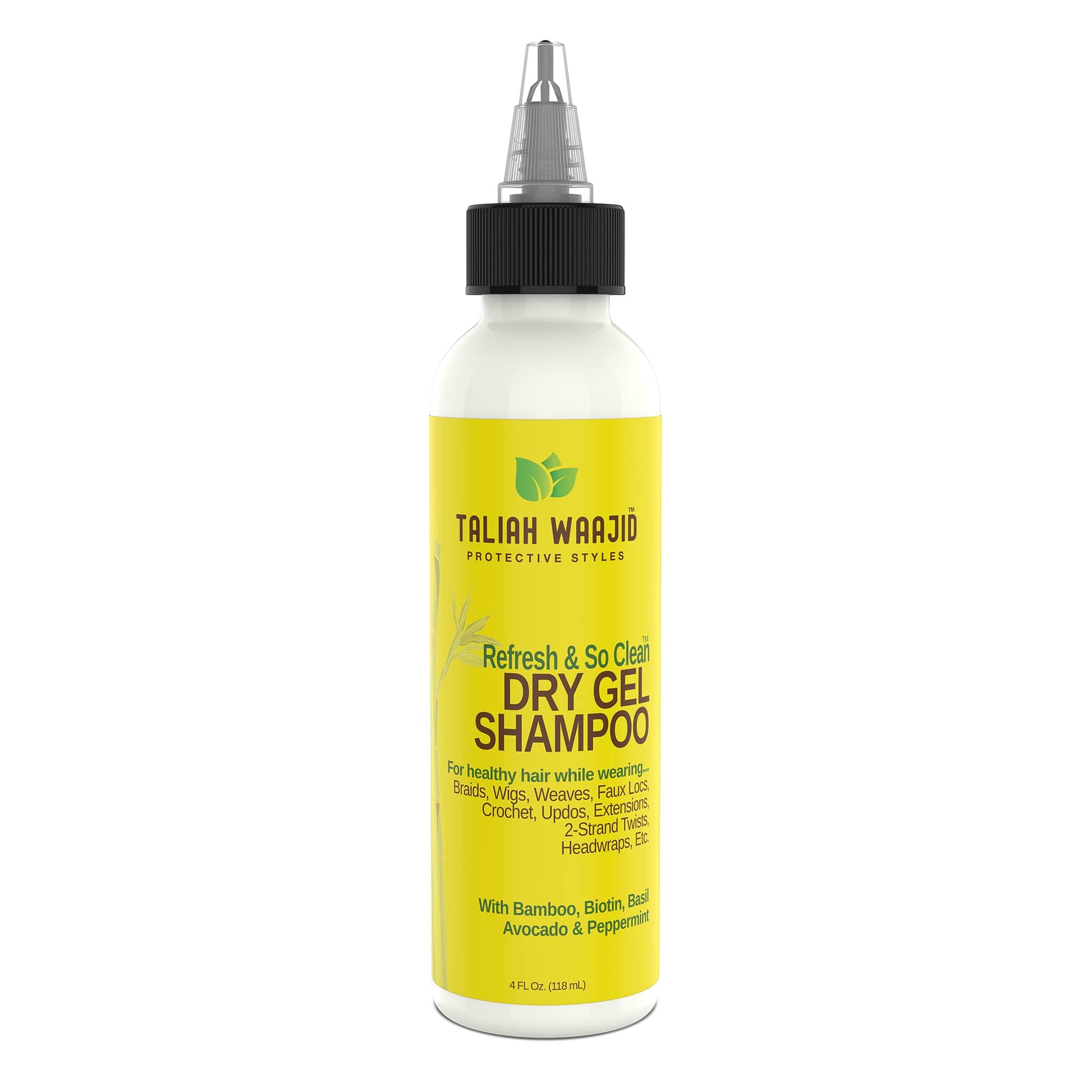 Taliah Waajid Protective Styles Refresh And So Clean™ Bamboo, Avocado And Peppermint Dry Gel Shampoo 4oz