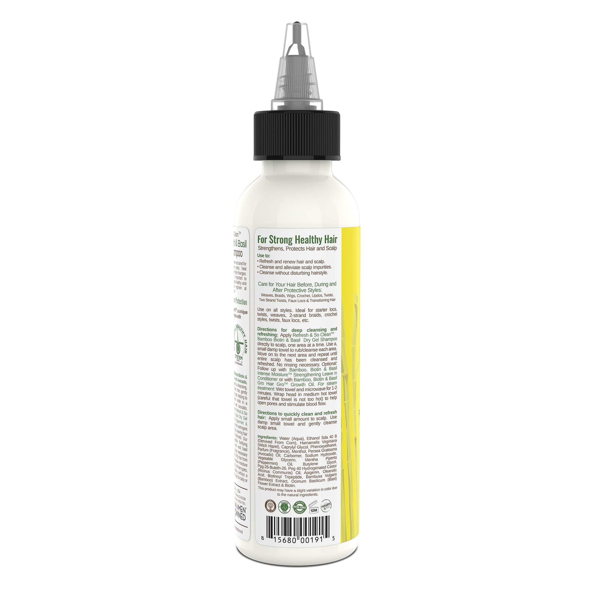 Taliah Waajid Protective Styles Refresh And So Clean™ Bamboo, Avocado And Peppermint Dry Gel Shampoo 4oz