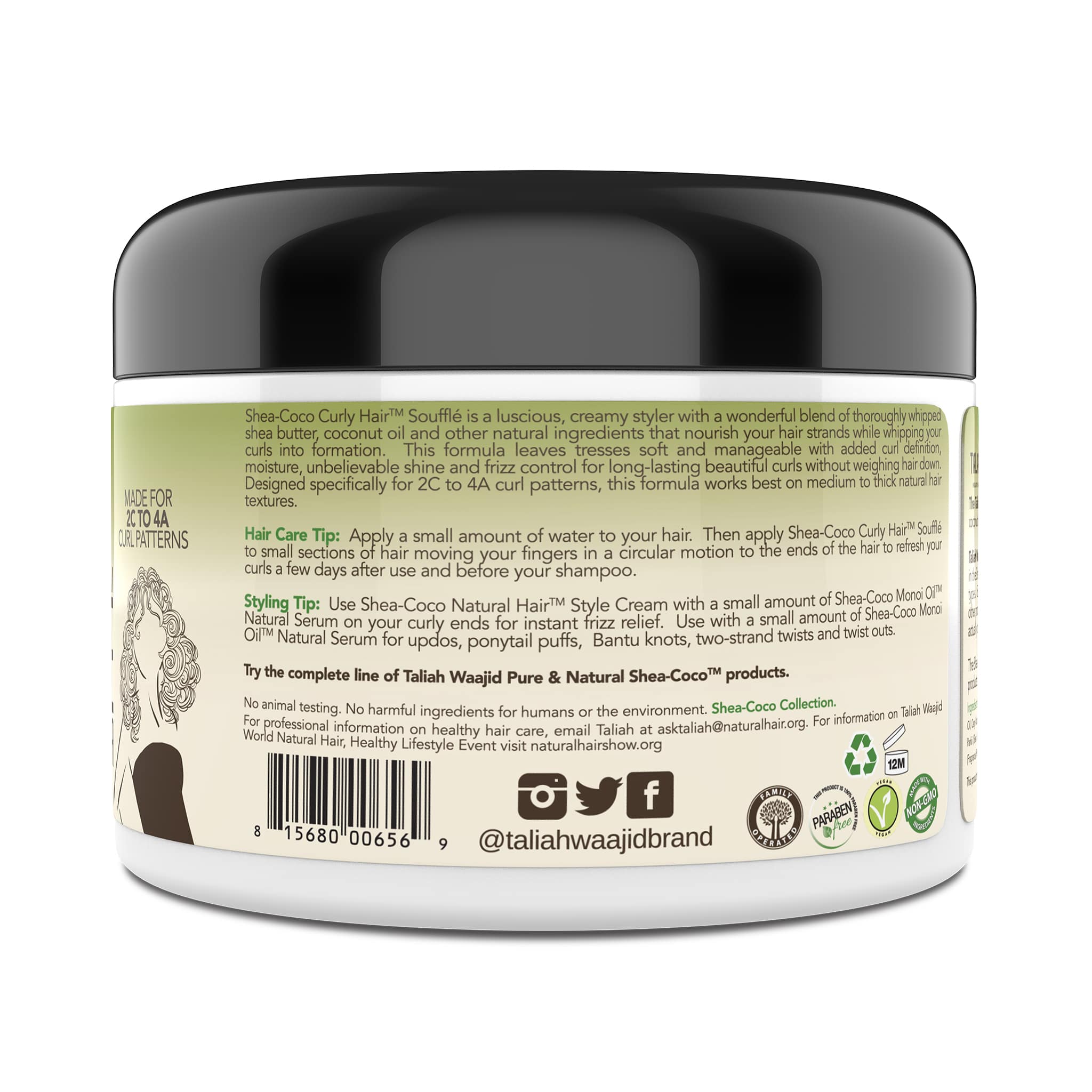 Taliah Waajid Pure & Natural Shea Coco Curly Hair Souffle