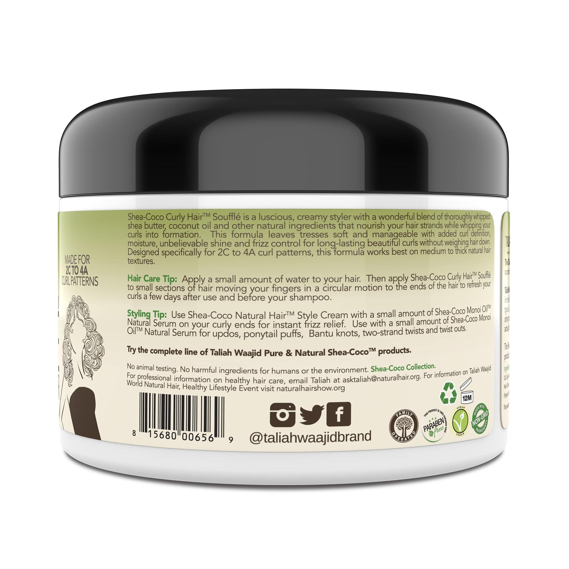 Taliah Waajid Pure & Natural Shea Coco Curly Hair Souffle