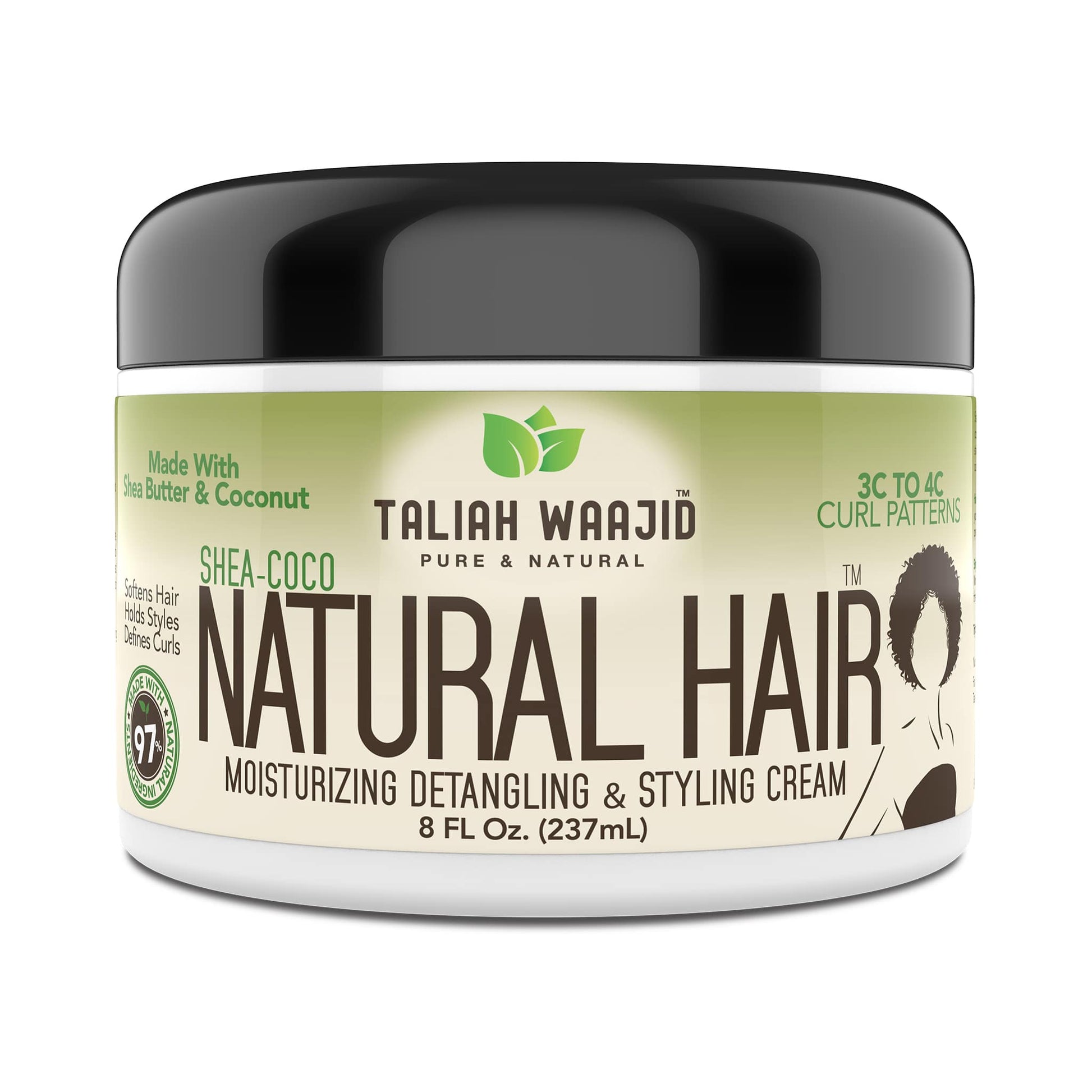 Shea-Coco Natural Hair Style Cream 8oz for 3C-4C Hair